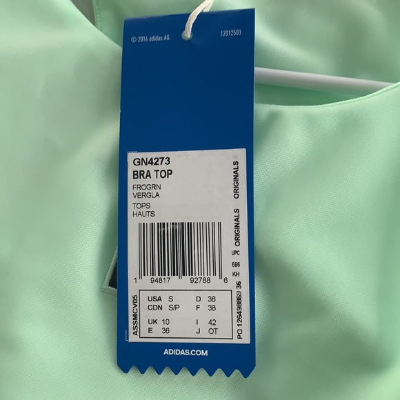 Adidas R.Y.V. Bra top Size Small - Picture 6 of 6